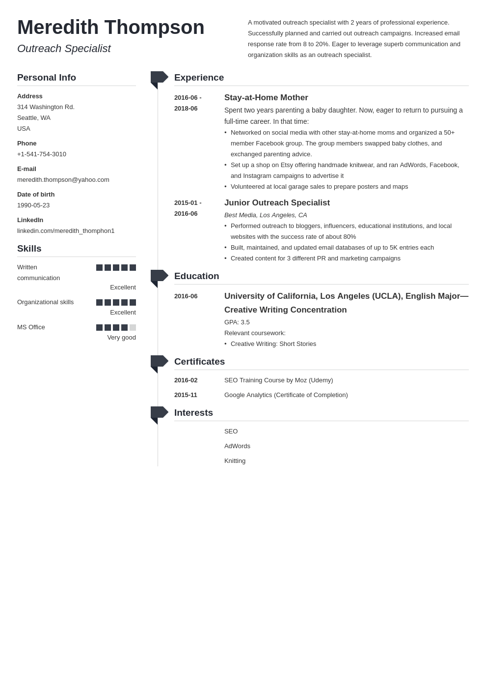 stay at home mom resume example template muse