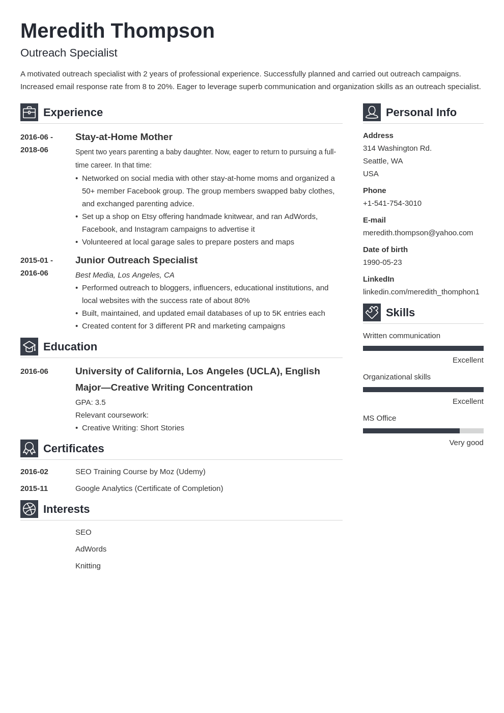 How To Start A Resume Off