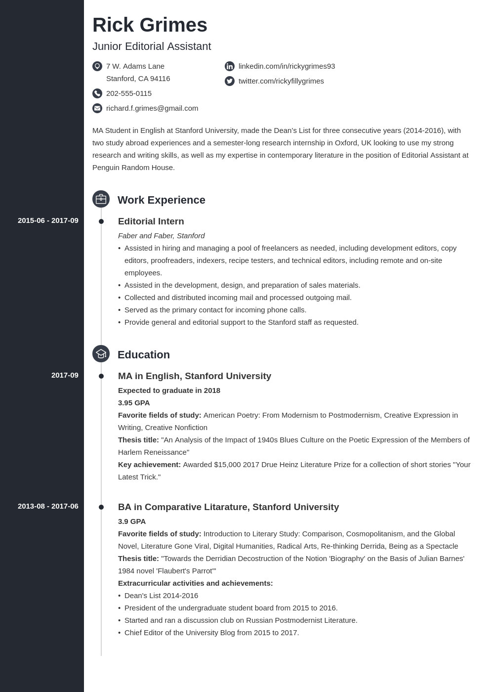 20 Student Resume Examples Templates For All Students