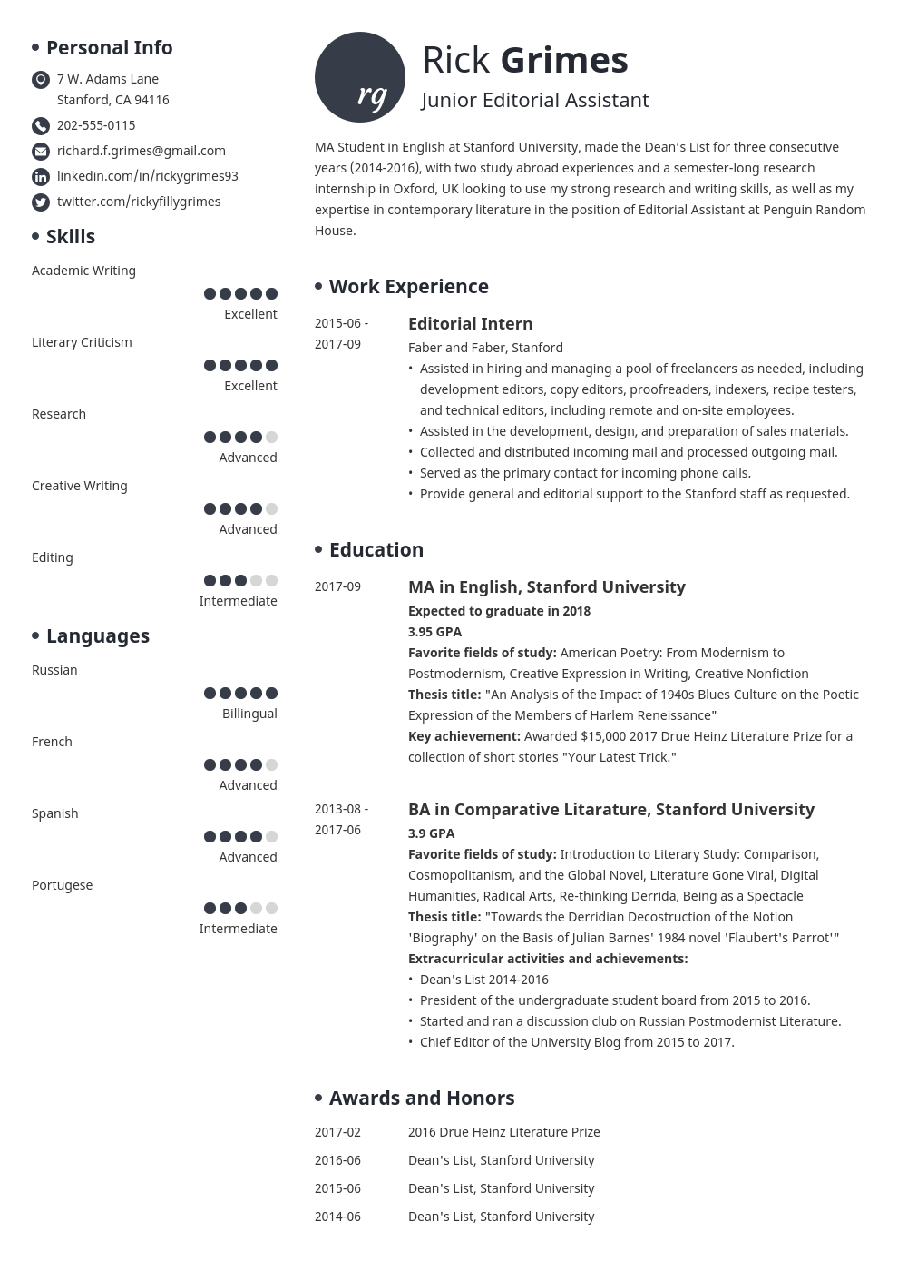 20 Student Resume Examples Templates For All Students