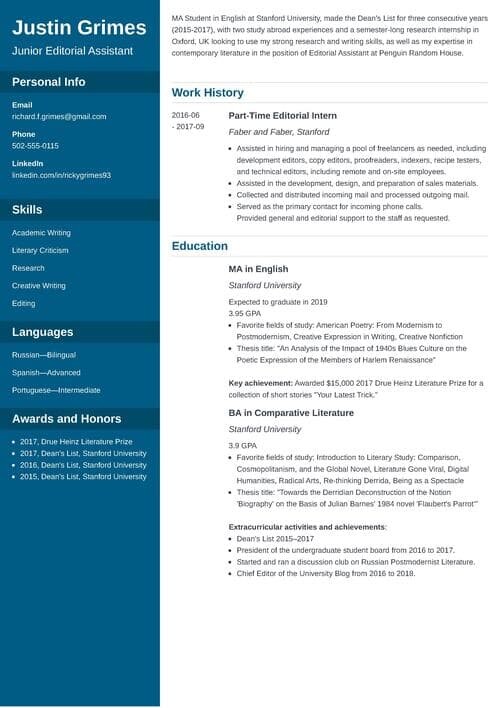 Student Resume Examples & Templates for 2025