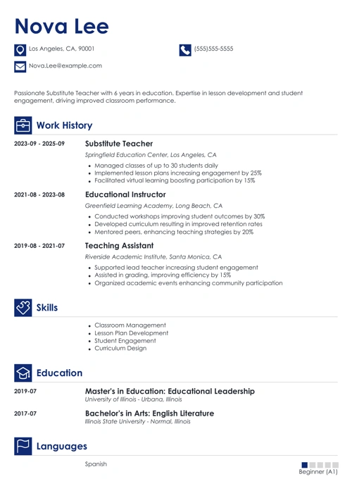 sample cover letter example