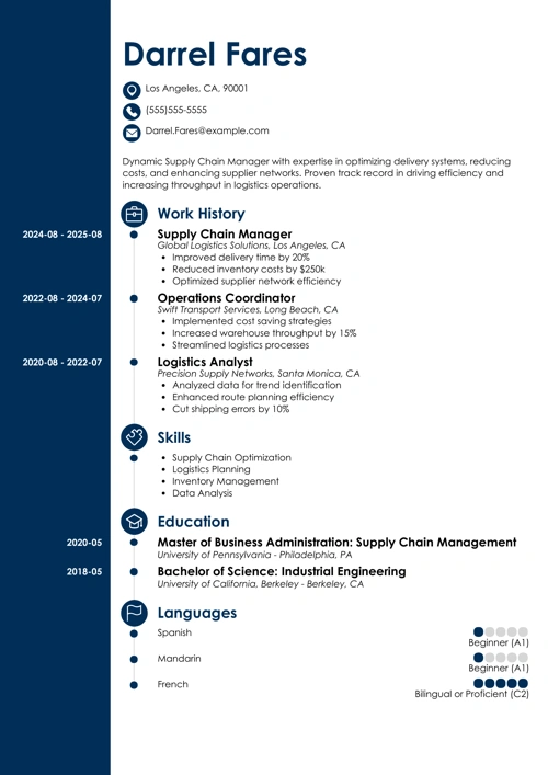 sample resume example