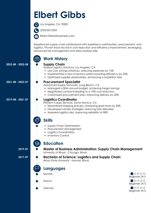 sample resume example