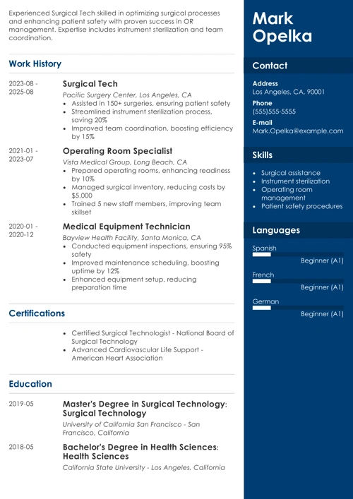 sample resume example