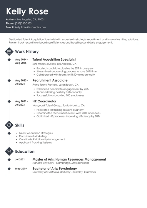 talent acquisiton resume example