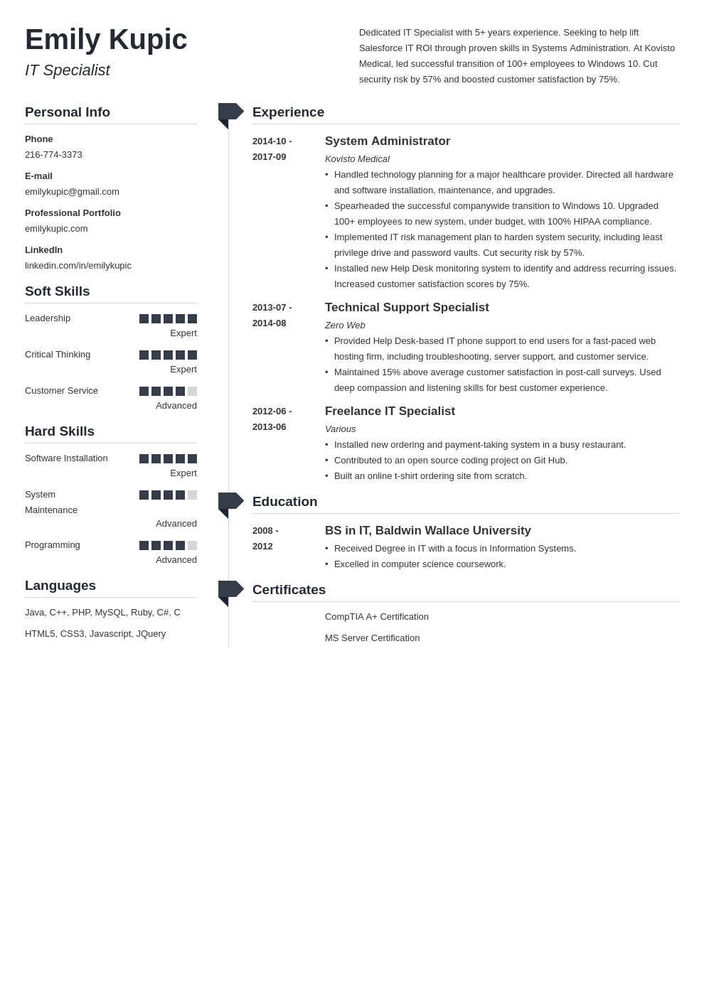 technical resume example template muse