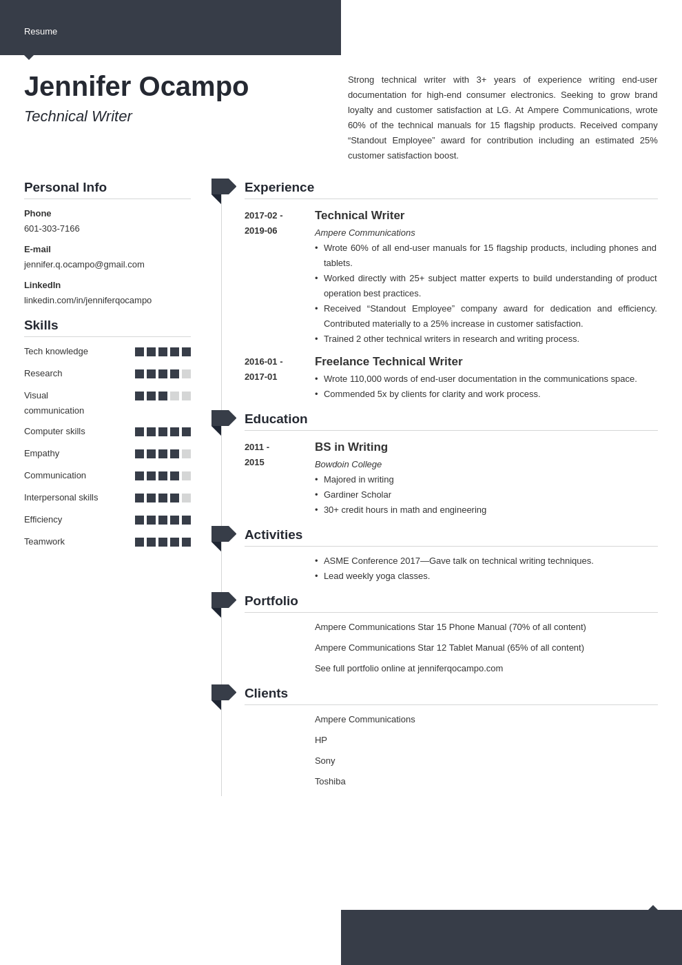 technical writer resume example template modern
