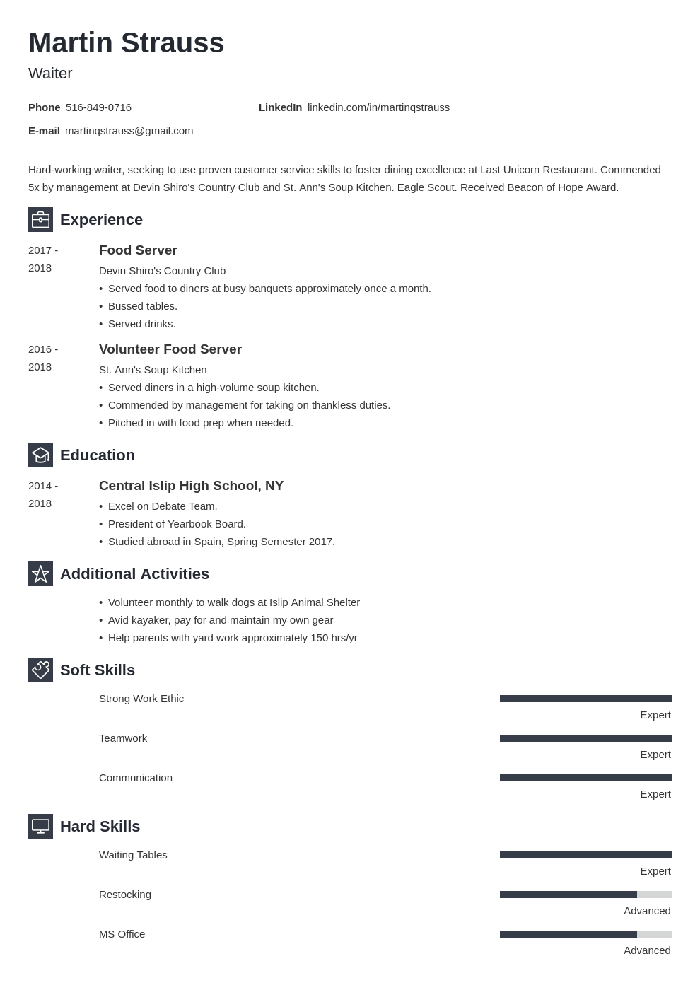 Resume Examples for Teens: Templates, Builder & Guide [Tips]