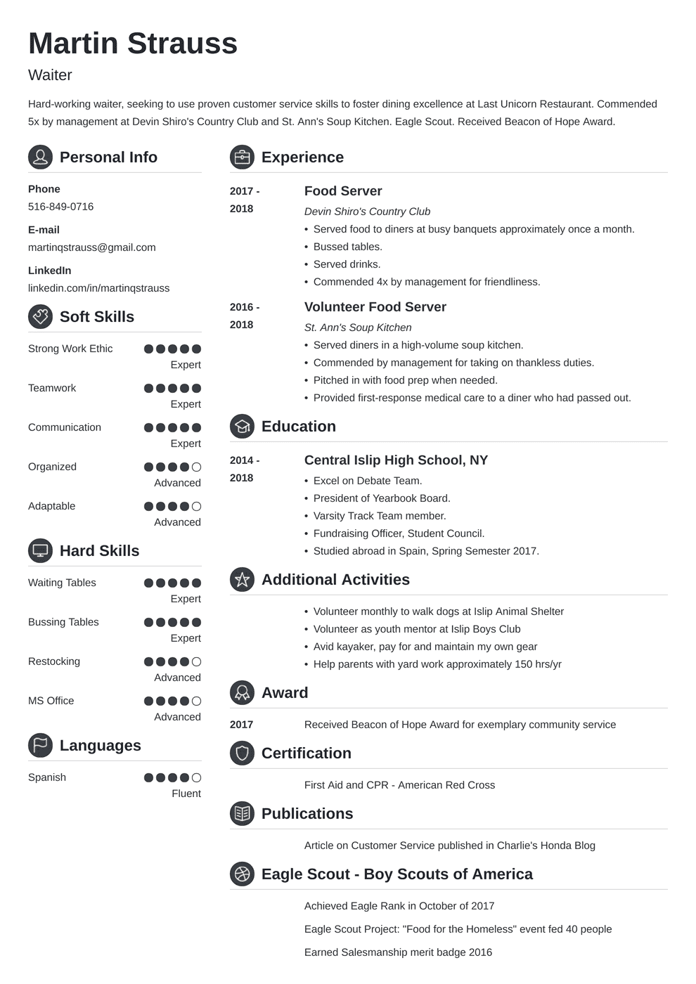 Resume Examples for Teens: Templates, Builder & Guide [Tips]