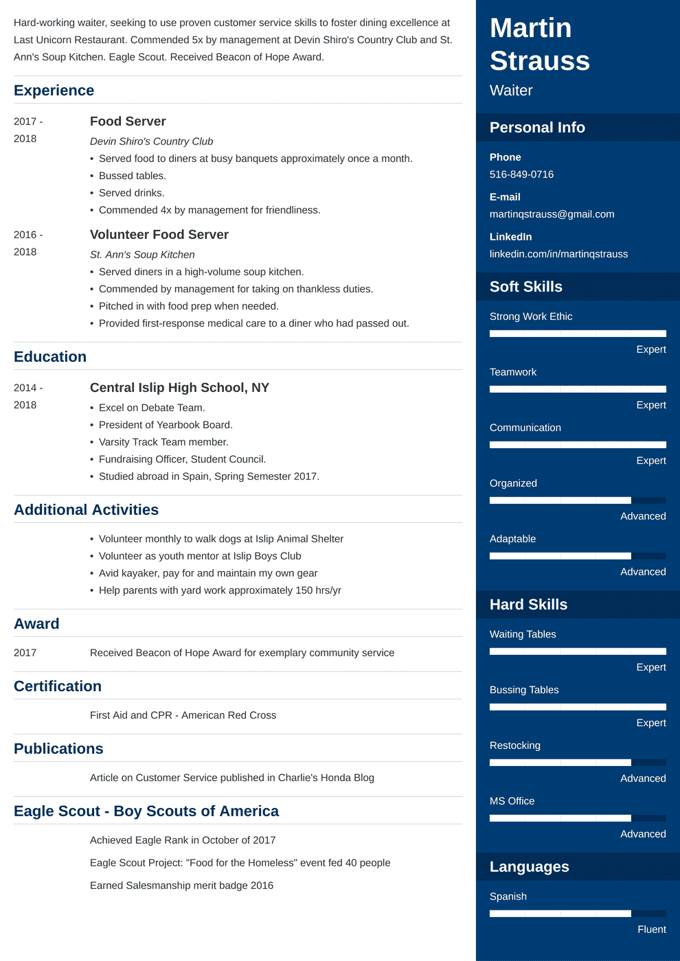 Teenager Resume Examples Template - Teen Resume Template Enfold 