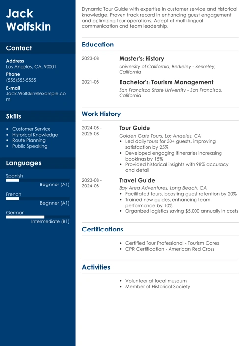 sample resume example