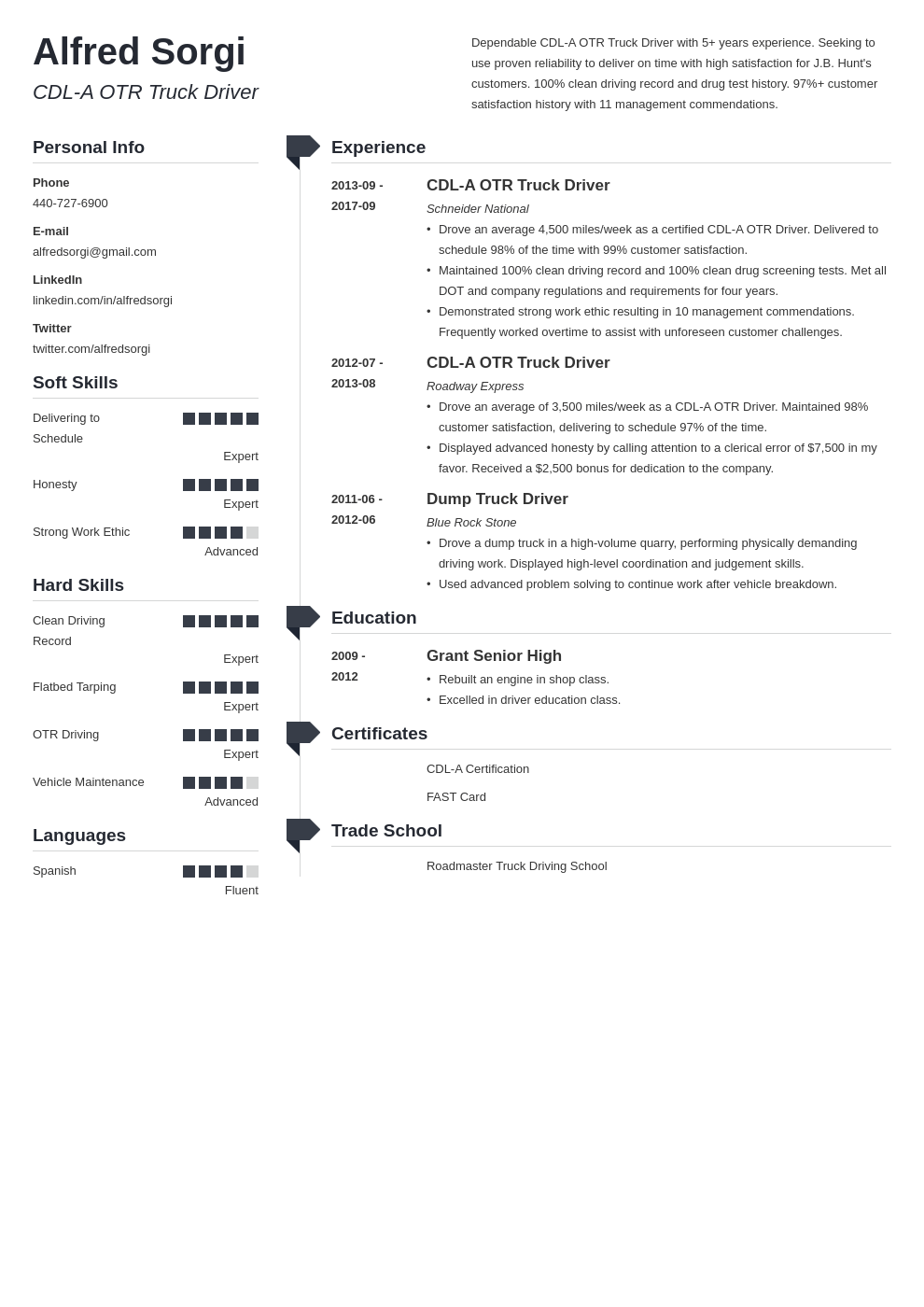 truck driver resume example template muse
