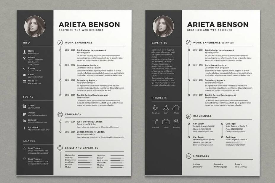 Two Column Resume 15 Templates To Download Free Included