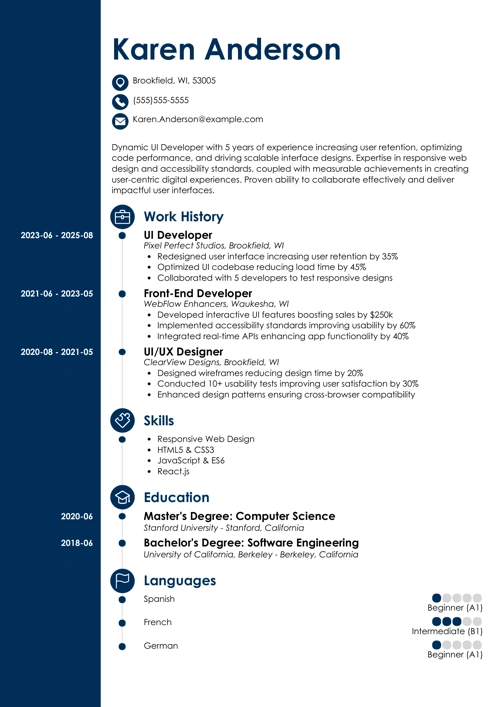 sample resume example
