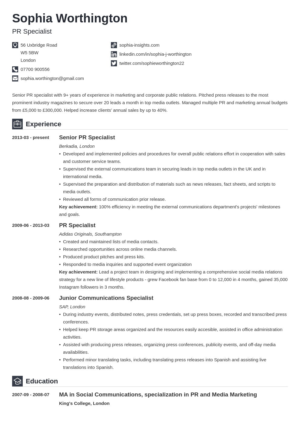 Skills Based CV Template Example And Writing Guide