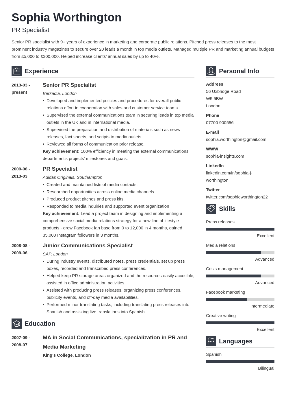 uk skills for a cv template vibes