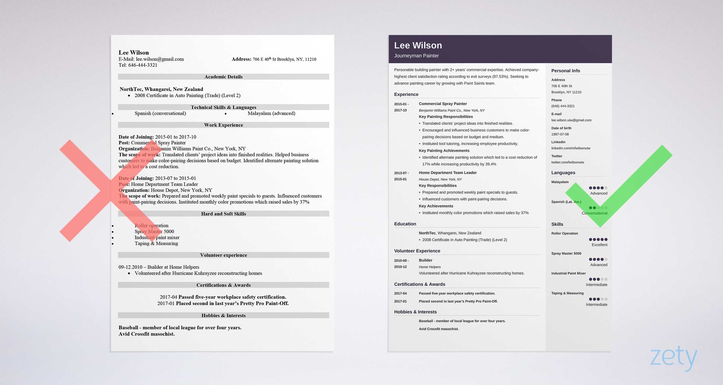 buy cool resume templates