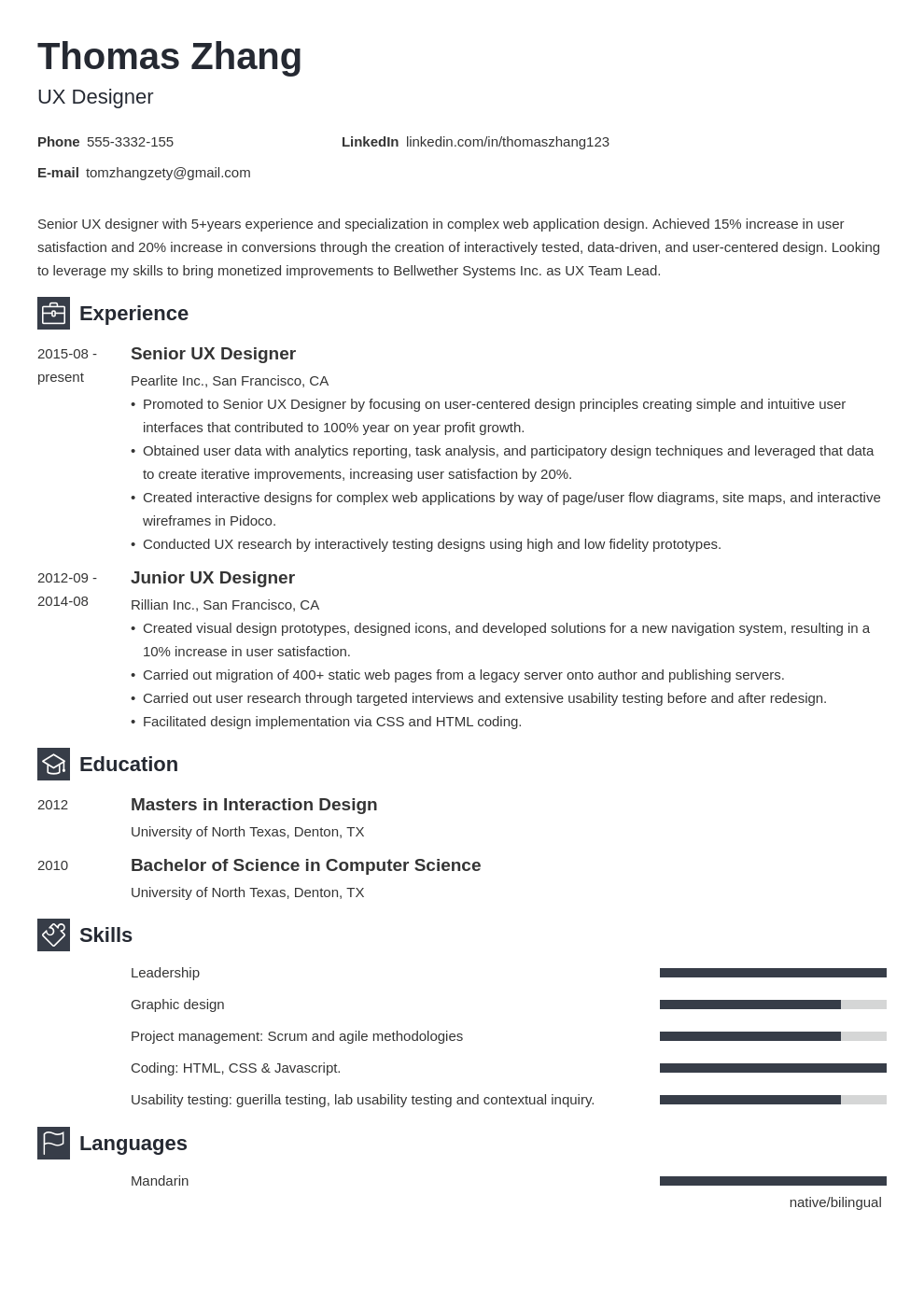 ux designer resume example template newcast