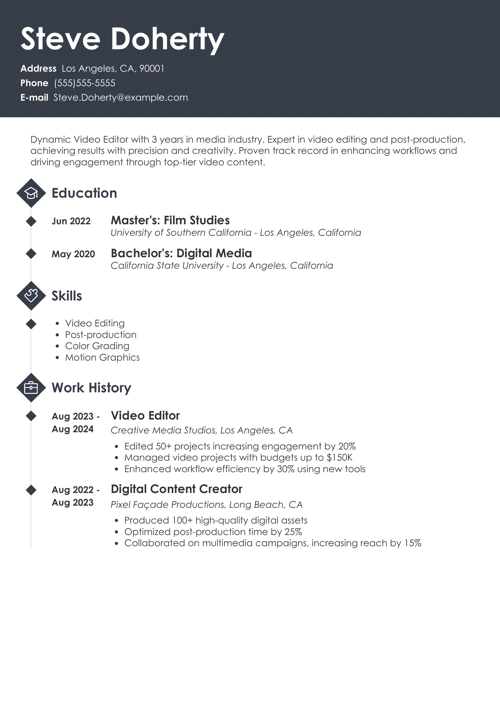 sample resume example