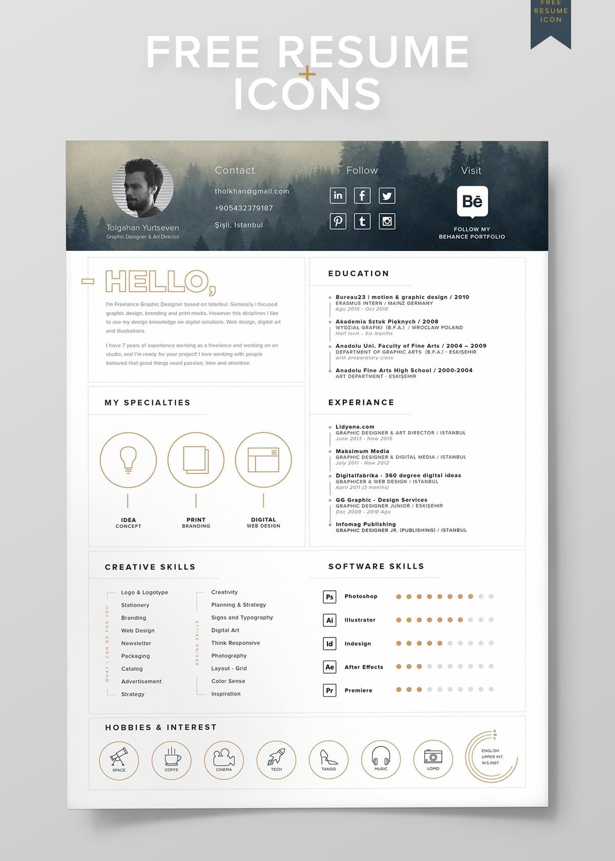  Visual Cv Templates Free Download Word FREE PRINTABLE TEMPLATES