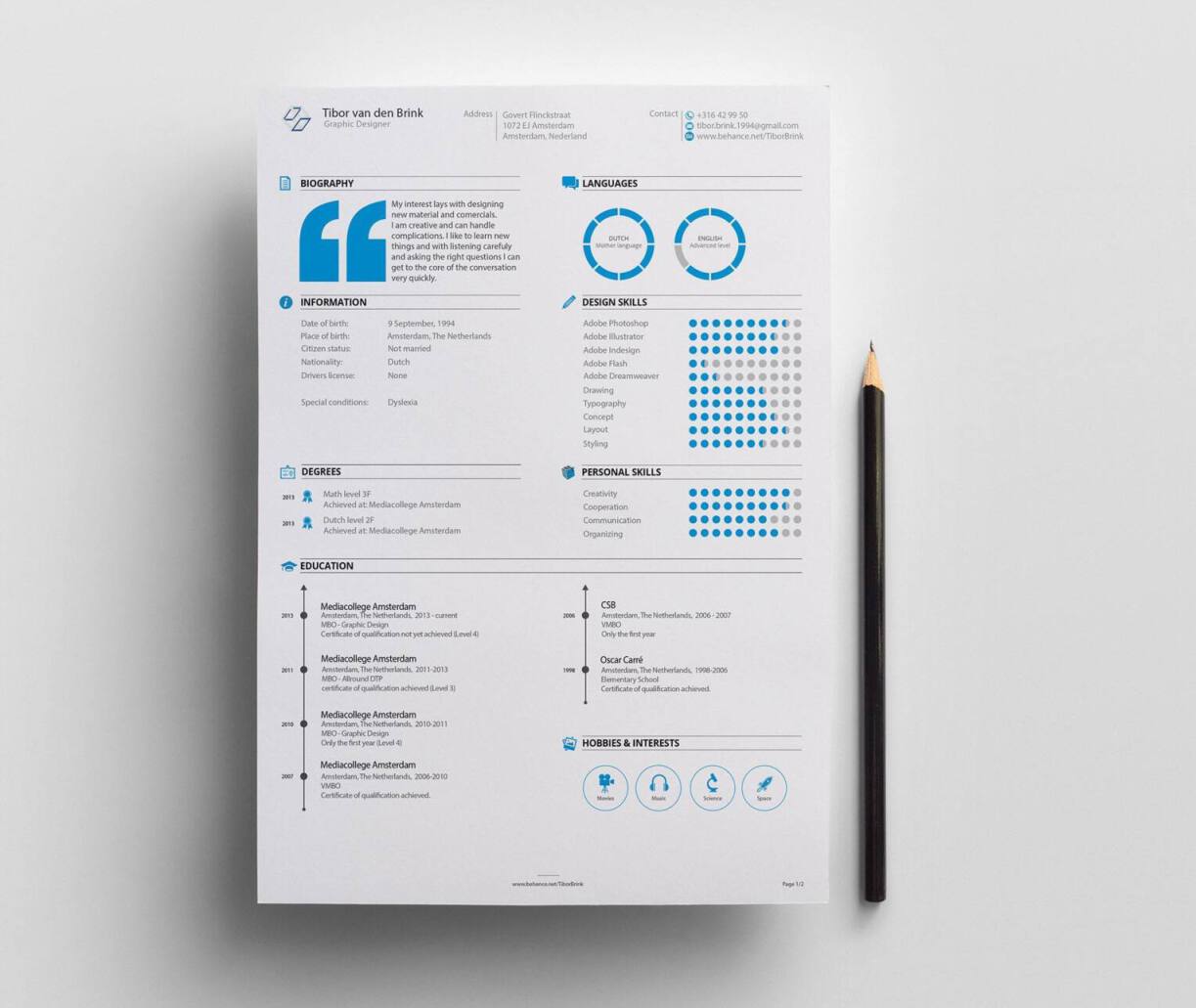 15 Visual Cv Resume Templates Download For Free