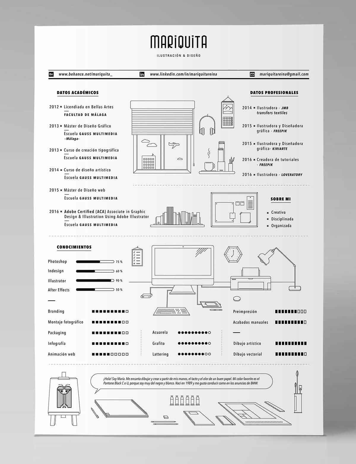 visual resume  cv templates  15  layouts to download  free included