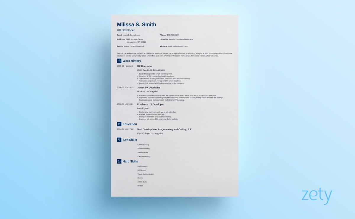 visual resume templates newcast