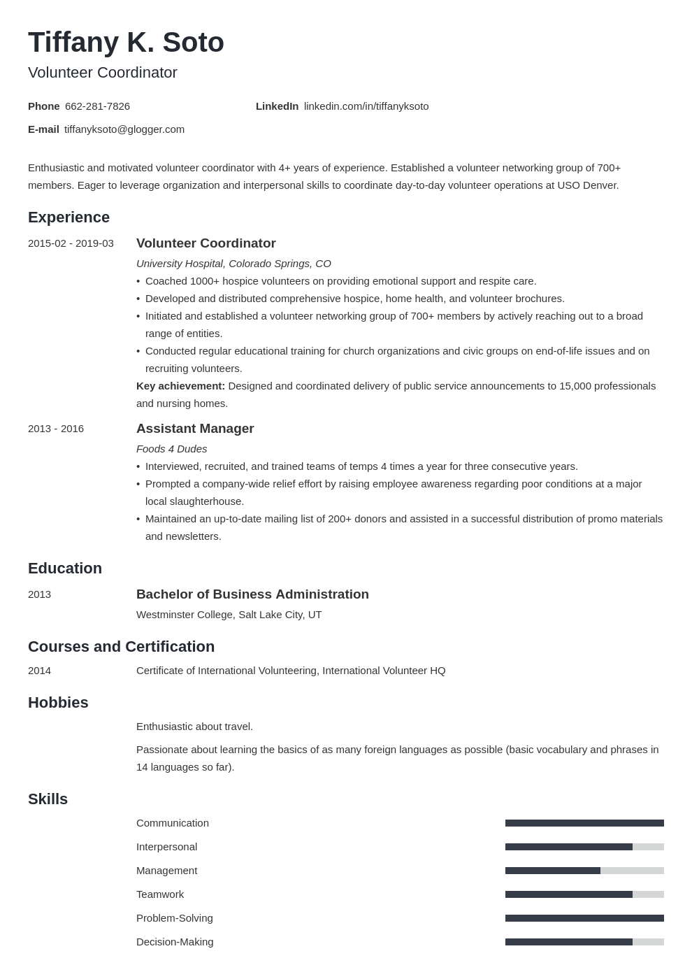 volunteer-coordinator-resume-example-guide-25-tips