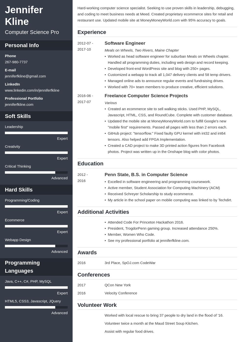 How to List Volunteer Work Experience on a Resume: Example