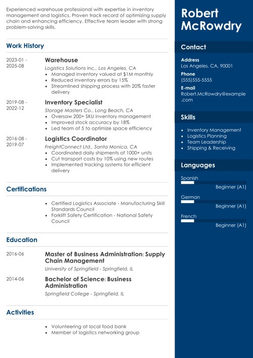 A comparison between a simple resume and an attractive, well-organized resume created with the Zety resume builder, showcasing the Cubic resume template with a slim, full-color header section and a two-column layout that highlights the candidate's contact information and proficiencies on the right-hand side of the page.