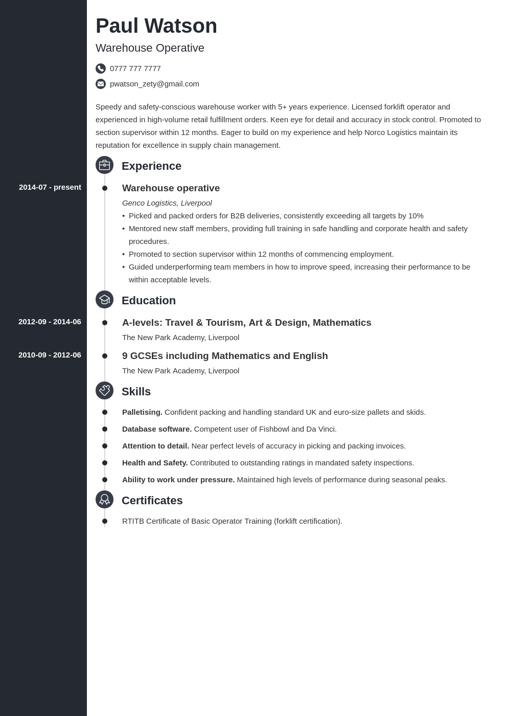 warehouse-operative-cv-example-for-a-warehouse-worker