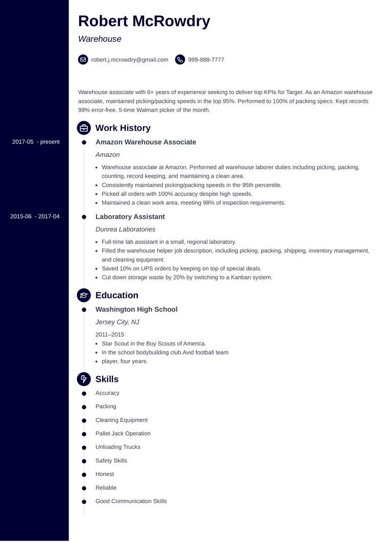 Warehouse Worker Resume Examples (+ Skills & More)