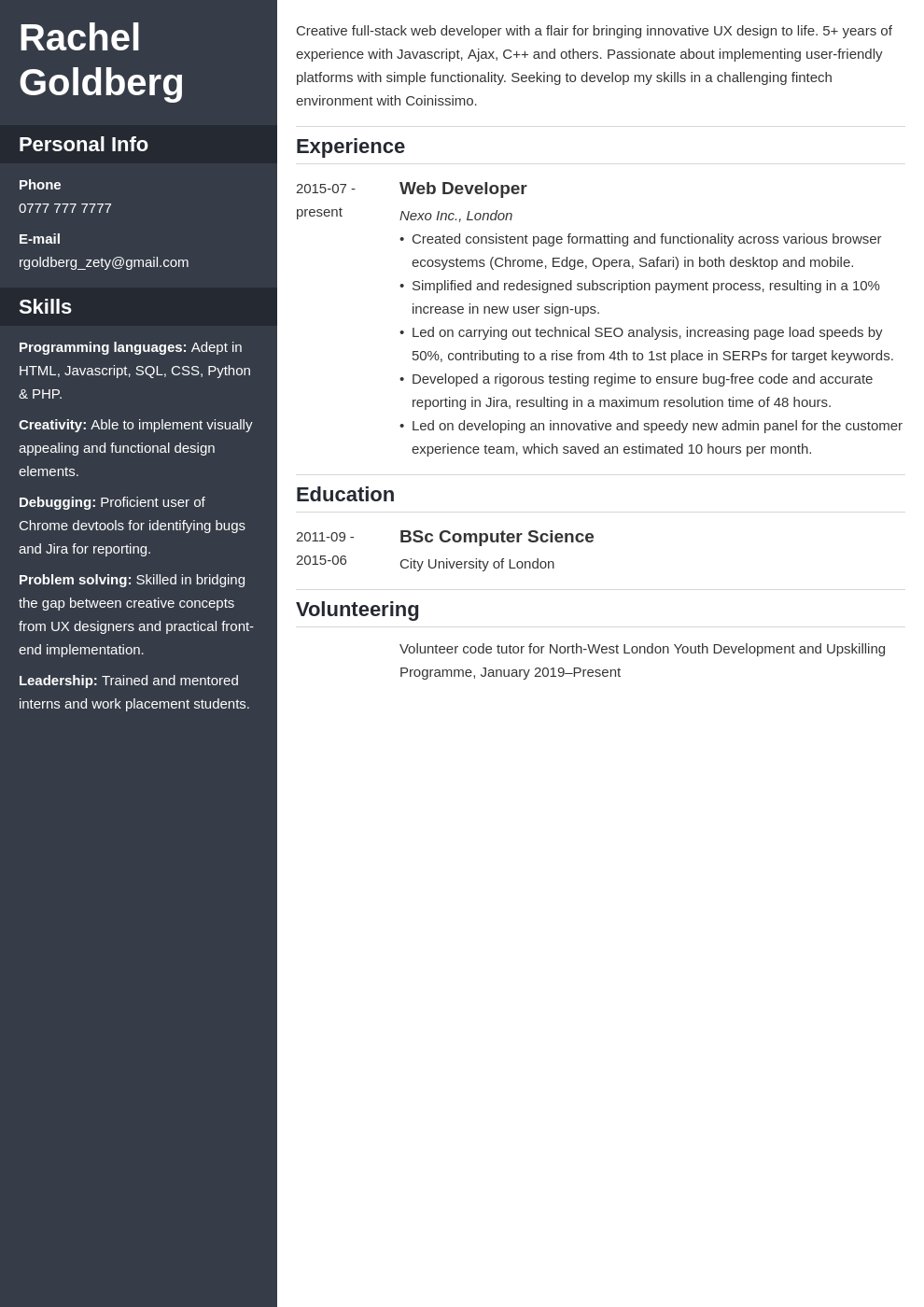 Web Developer CV Example: Top Writing Tips for 2024