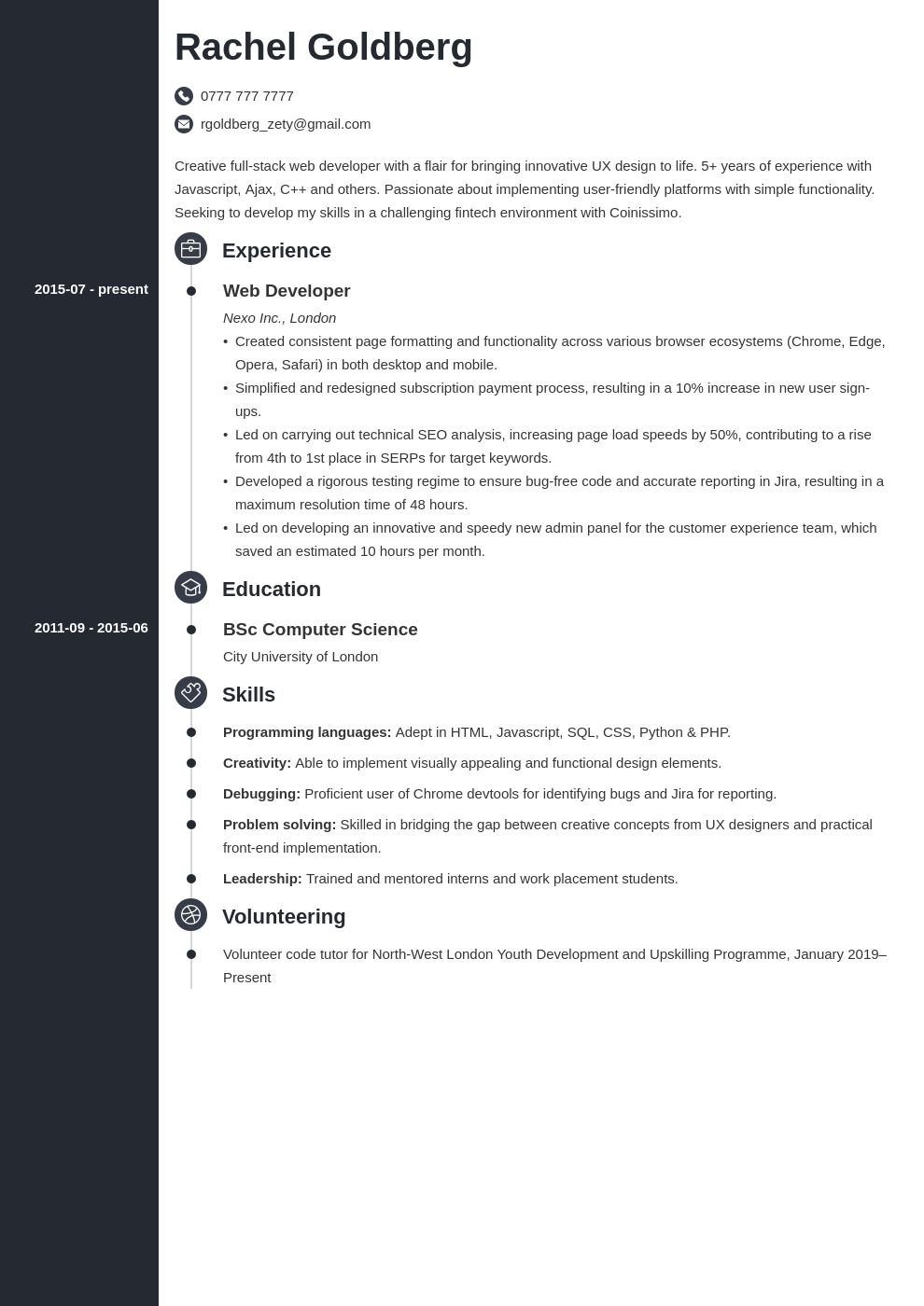 Web Developer CV Example: Top Writing Tips for 2024