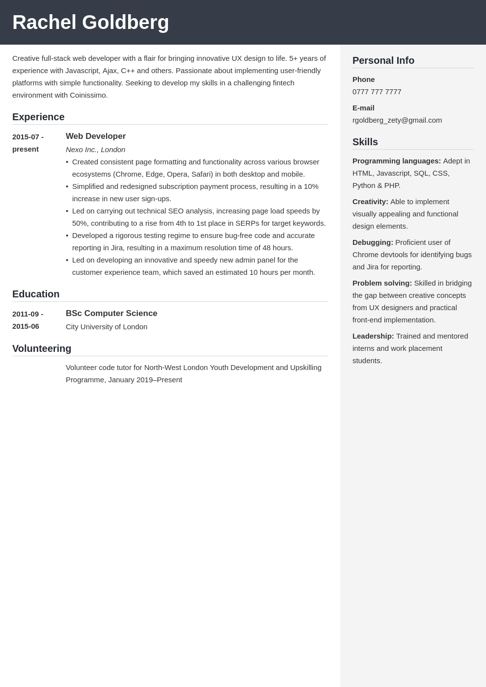 Web Developer CV Example: Top Writing Tips for 2023