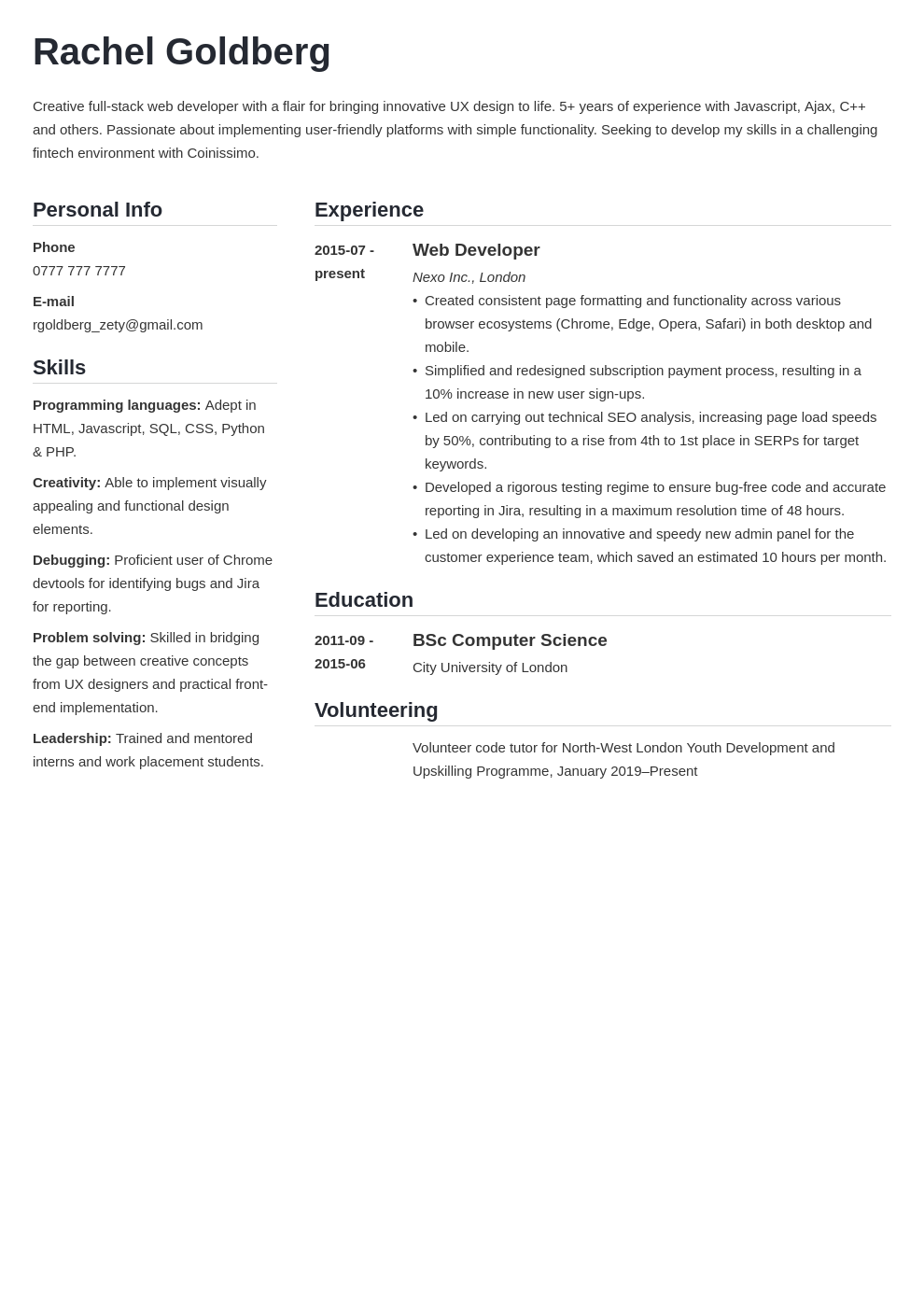 Web Developer CV Example: Top Writing Tips for 2023