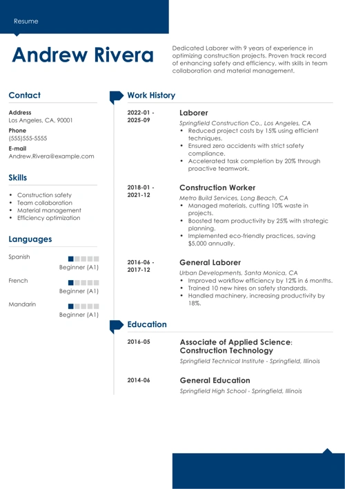 sample resume templates