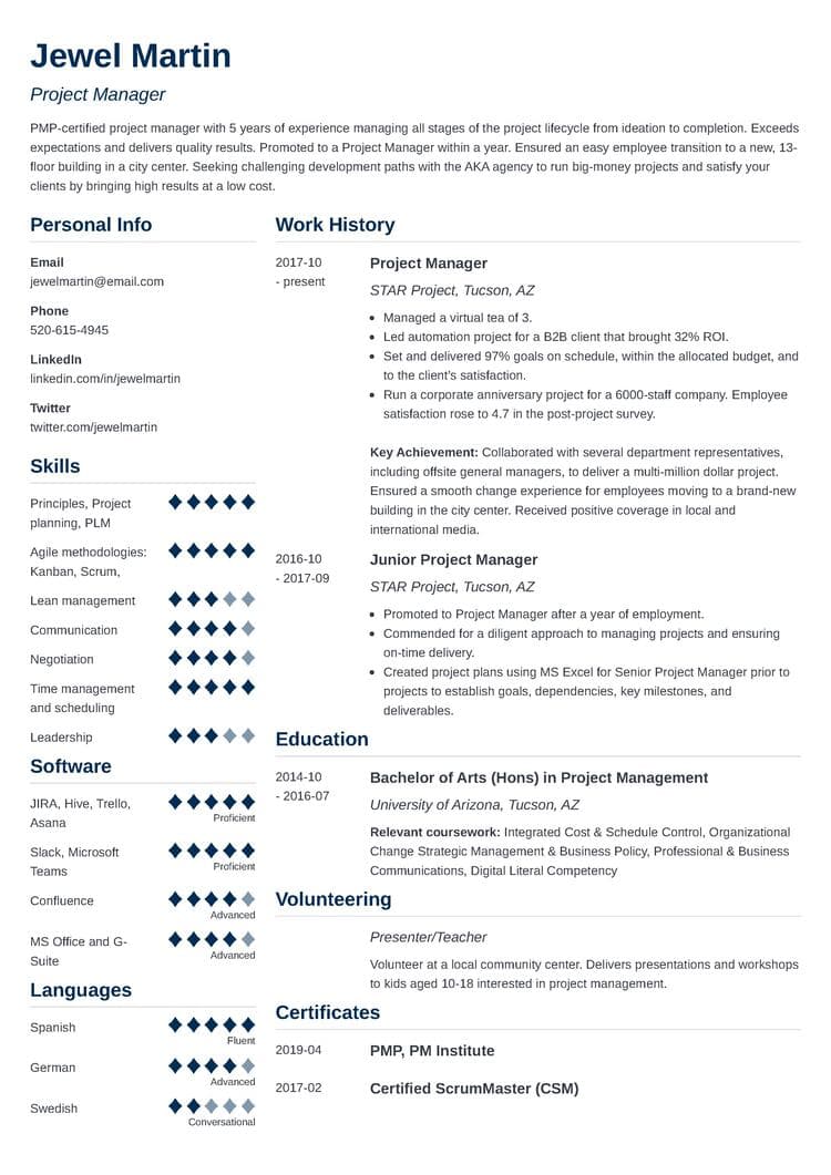 what is resume example