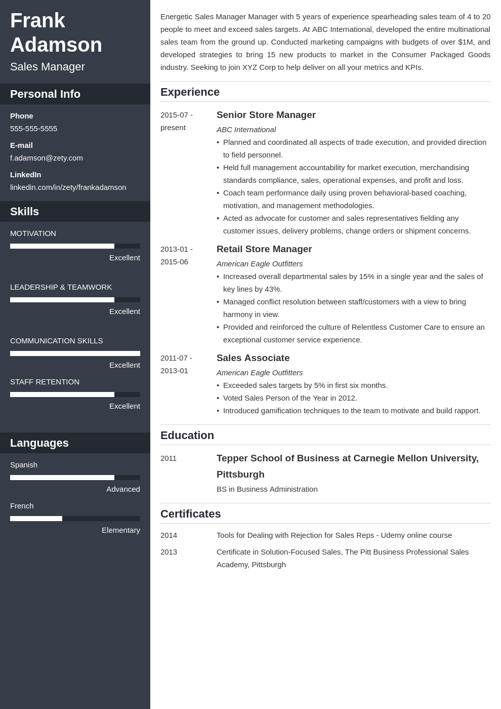 Personal Attributes To Include In A Cv