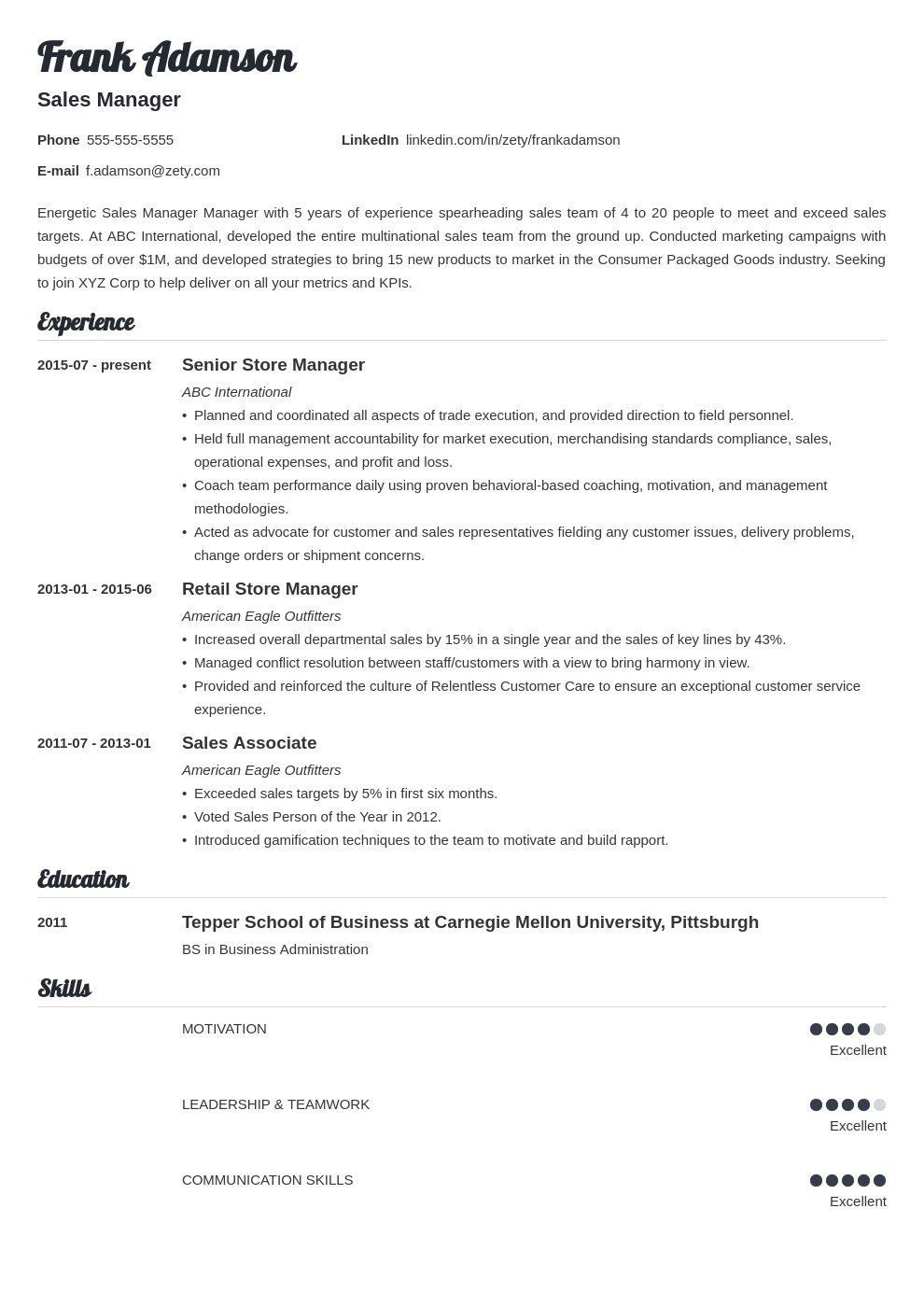 What To Include In A CV 6 Must Have Sections To Put In 2024