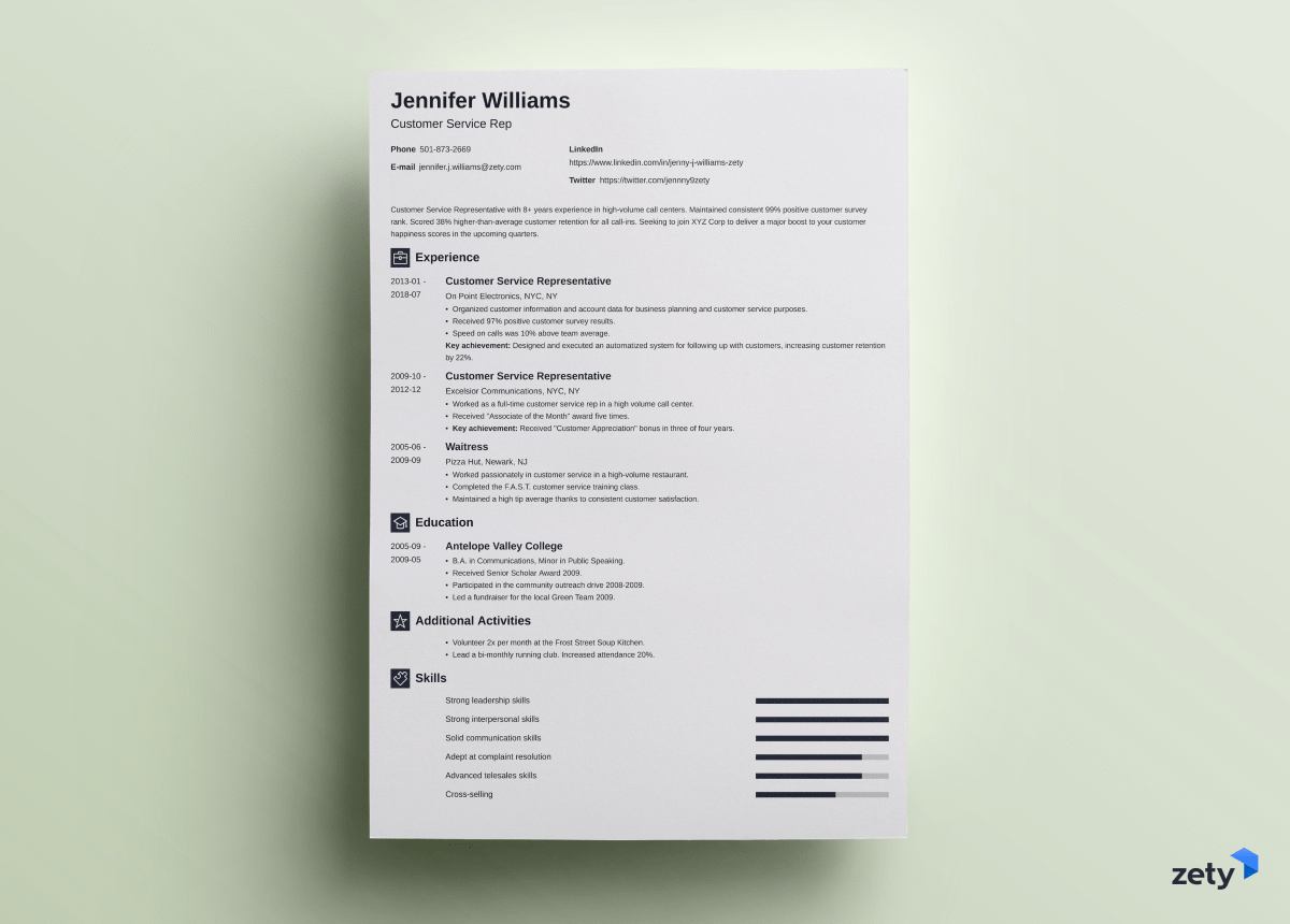 Create the perfect resume