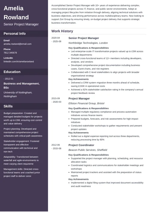 cv sample