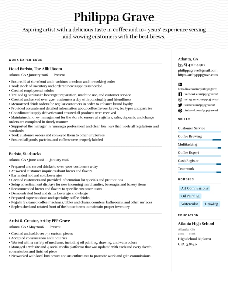 Easy Resume Woodlawn Resume Template