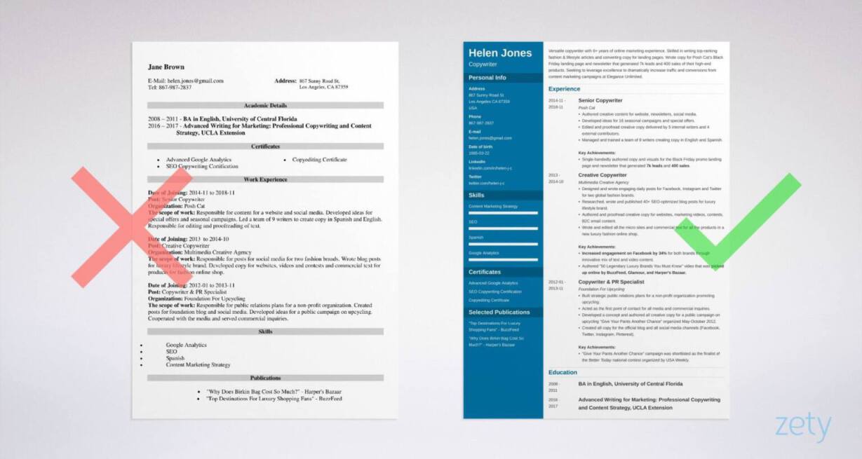 Writer Resume Template Creative Content 20 Tips