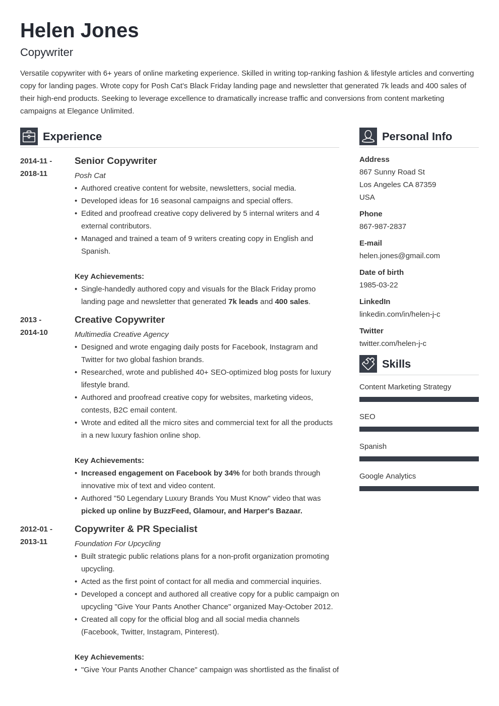 writer resume example template vibes