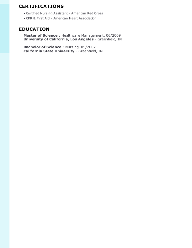 Creative Caregiver Resume Template: Blue color-2