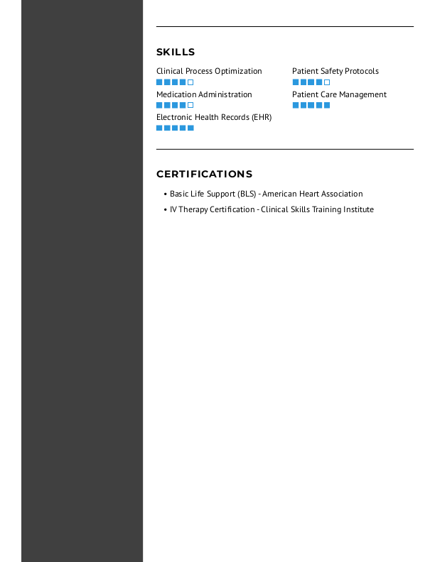 Creative LPN Resume Template: Blue color-2
