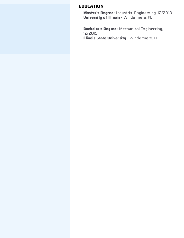 Creative Operator Resume Template: Blue color-2