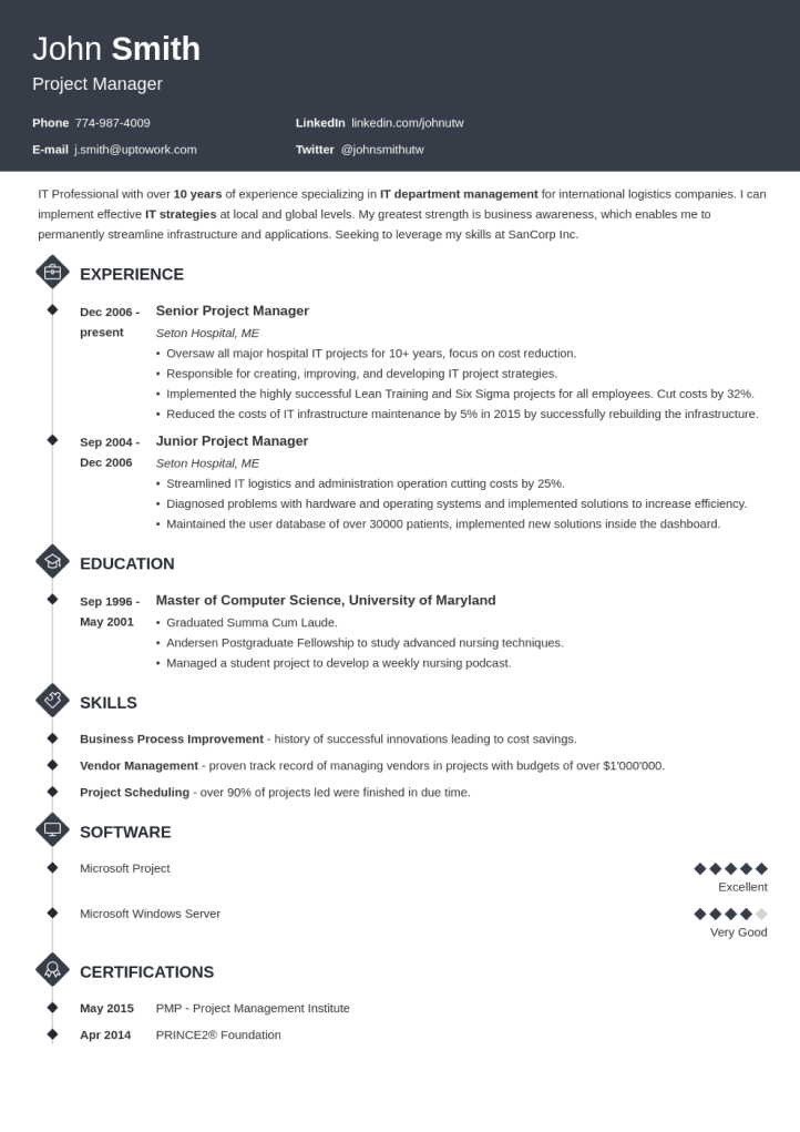download a free ats friendly resume template pages